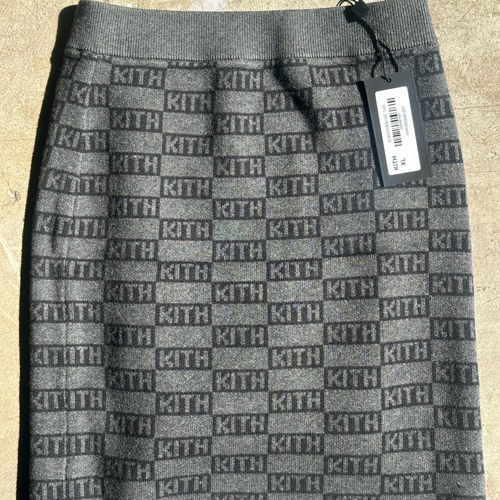 Kith Kids Charcoal Patterned Pencil Skirt